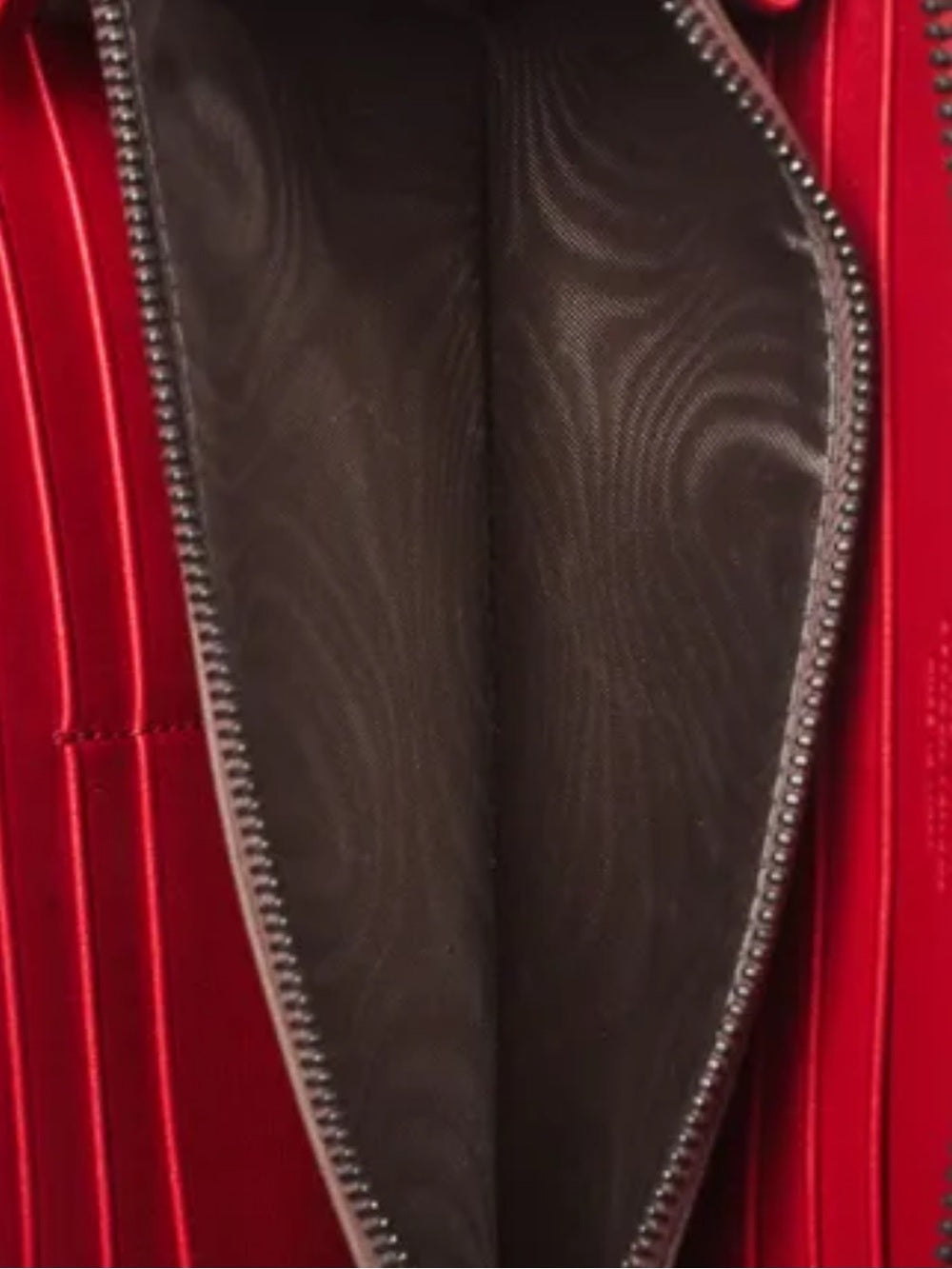 Bottega Veneta Red Leather Zip Wallet