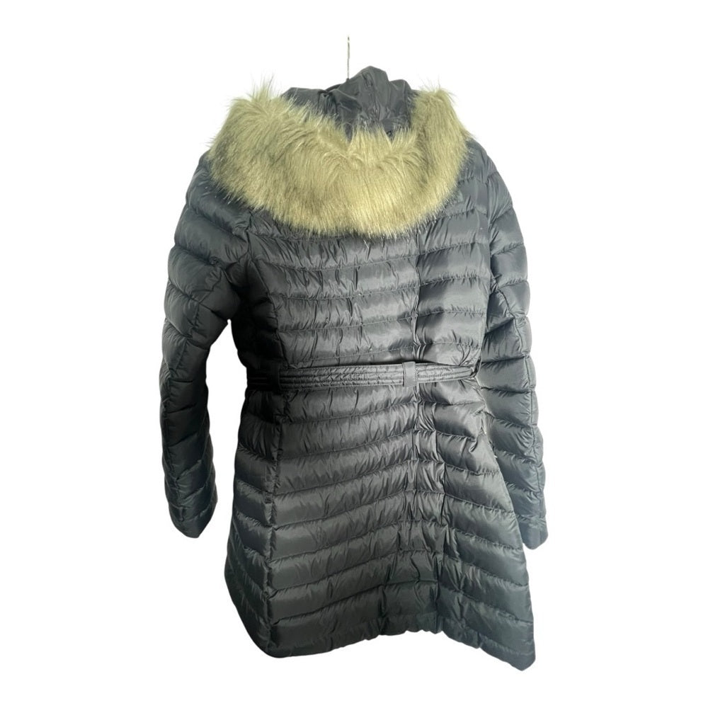 The North Face Women's Gray Belted Puffer Jacket - Winter Warm - Causal Size M