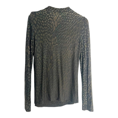 MaxMara Black and Brown Patterned Top