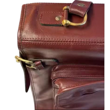 Cartier Rich Brown Leather Travel Bag
