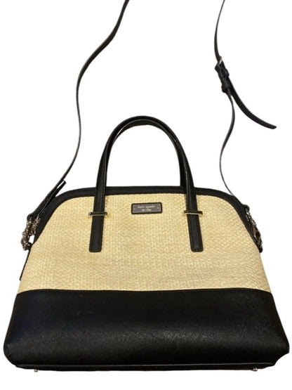 kate spade Black and Beige Two-Tone Dome Satchel