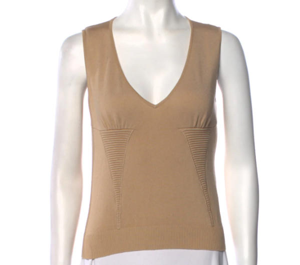 Valentino V-Neck Sleeveless Top