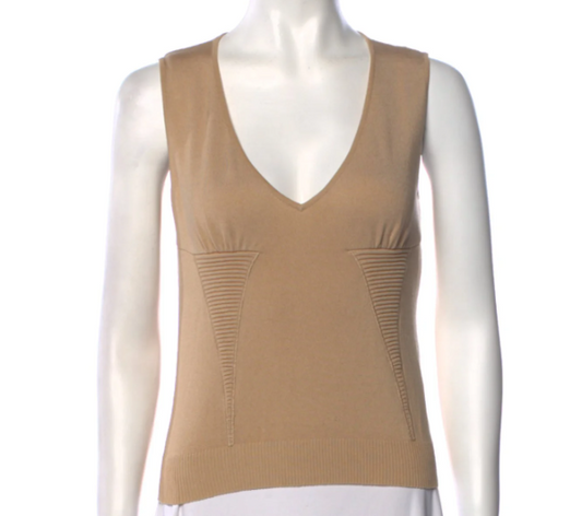 Valentino V-Neck Sleeveless Top