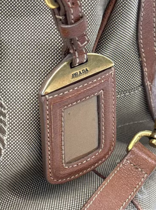 Prada Jacquard Leather Handbag
