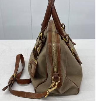 Prada Jacquard Leather Handbag