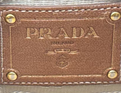 Prada Jacquard Leather Handbag