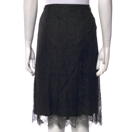 Burberry London Lace Knee Length Skirt