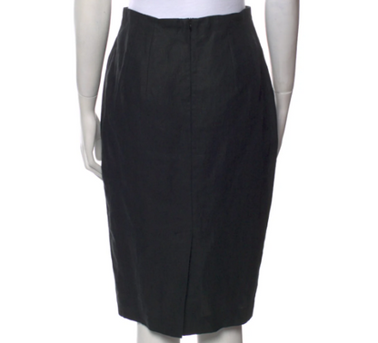 Fendi Linen Knee Length Skirt