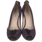 Prada Suede Ruffle Heels