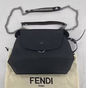 Fendi Black Leather Backpack Bag
