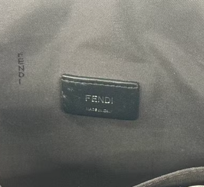 Fendi Black Leather Backpack Bag