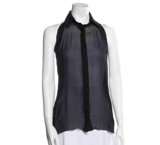 Givenchy Sleeveless Button-Up Top