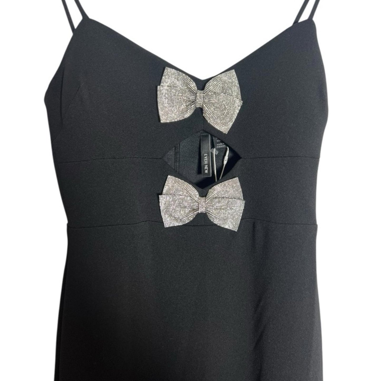 Ever New Elegant Black Maxi Dress with Silver Accents