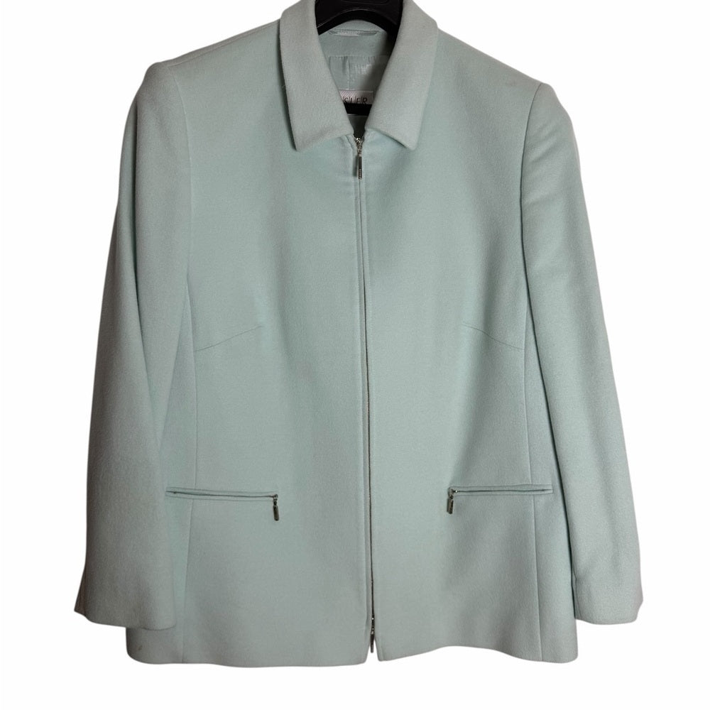 Basler Light Blue Blazer, Elevated Office Workwear - Sophisticated - Size 16