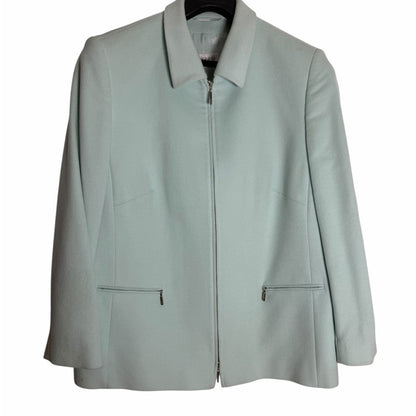 Basler Light Blue Blazer, Elevated Office Workwear - Sophisticated - Size 16
