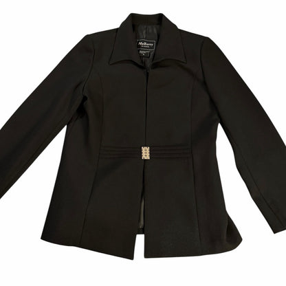 Mulberry Designer Black Women's Blazer - Office Couture - Size 10