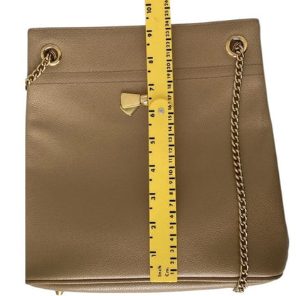 Nina Ricci Tan Shoulder Bag with Gold Chain