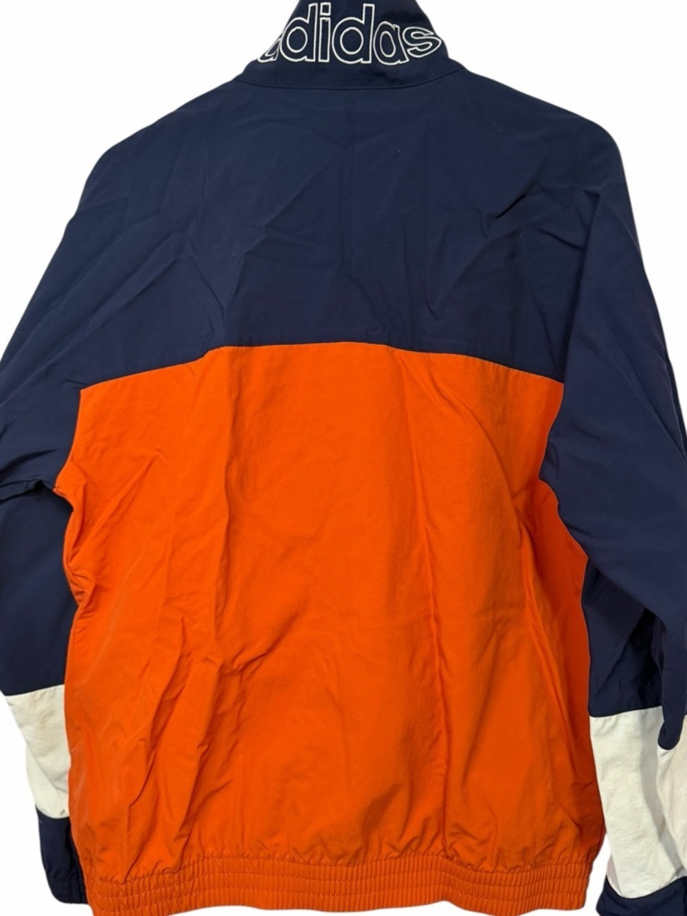 adidas Women's Navy & Orange Colorblock Bomber Jacket