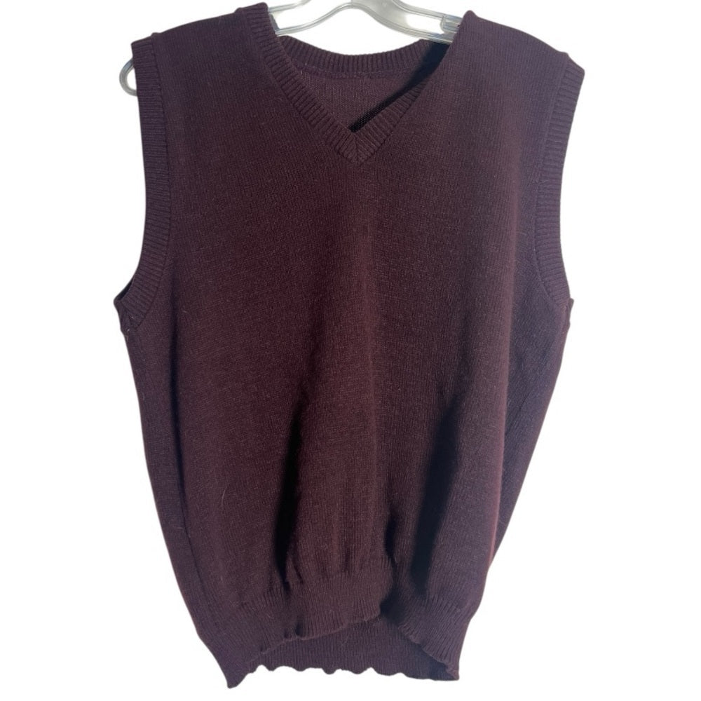 Men's Burgundy Sweater Vest