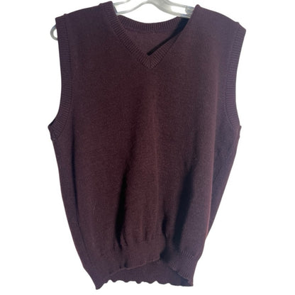 Men's Burgundy Sweater Vest
