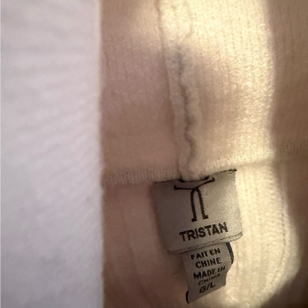 Tristan Cream Knit Sweater - Size L