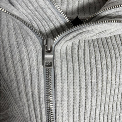 Armani Exchange Women's Gray Textured Cowl Sweater - Small