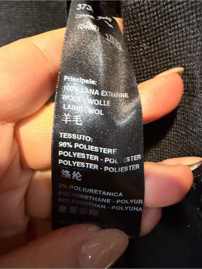 D. Exterior Textured Charcoal Sweater Jacket