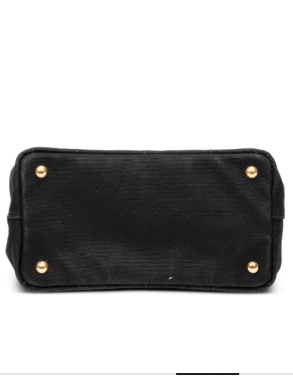 Prada Black Canapa Logo-Print Tote with Detachable Strap