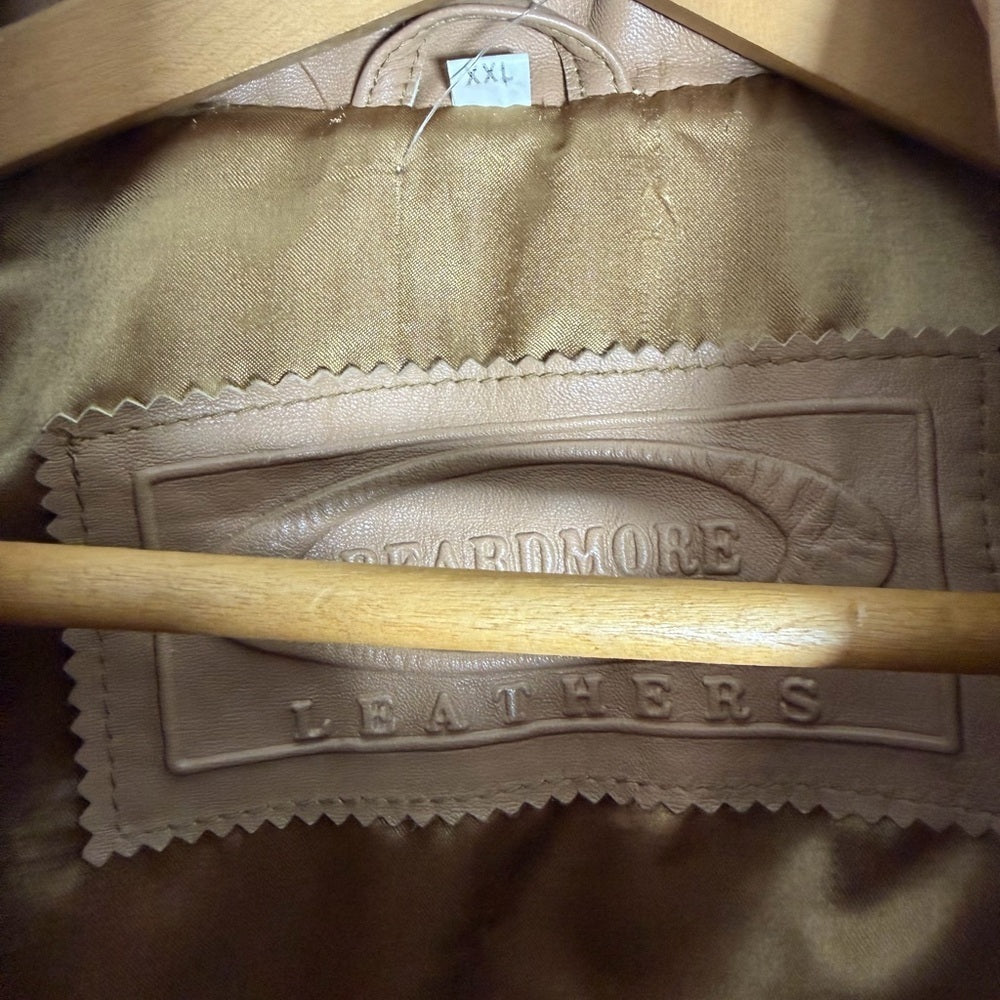 Beardmore Leathers a Tan Leather Women's Jacket - Neutral - Date Night- Size XXL