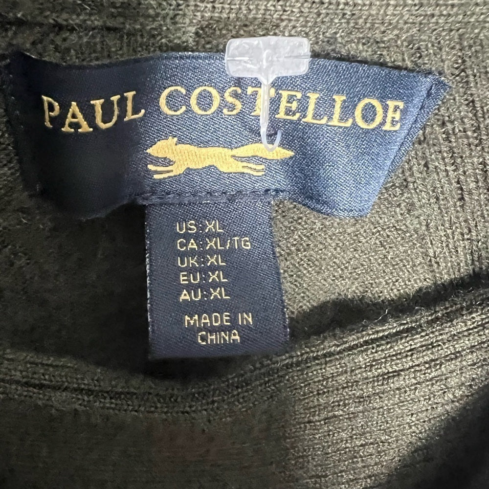 Paul costelloe - Olive Cowl Neck Sweater - XL - cozy chic - lounge