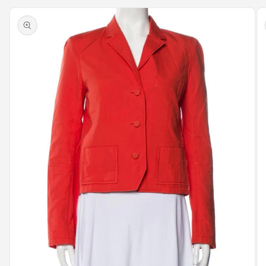 Balenciaga Vibrant Red Blazer - Size Medium