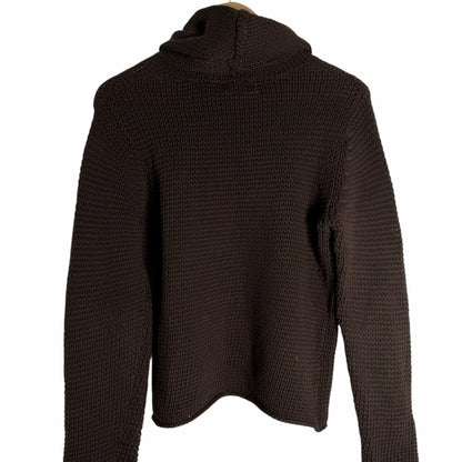 JEANNE PIERRE Dark Brown Cowl Neck Sweater