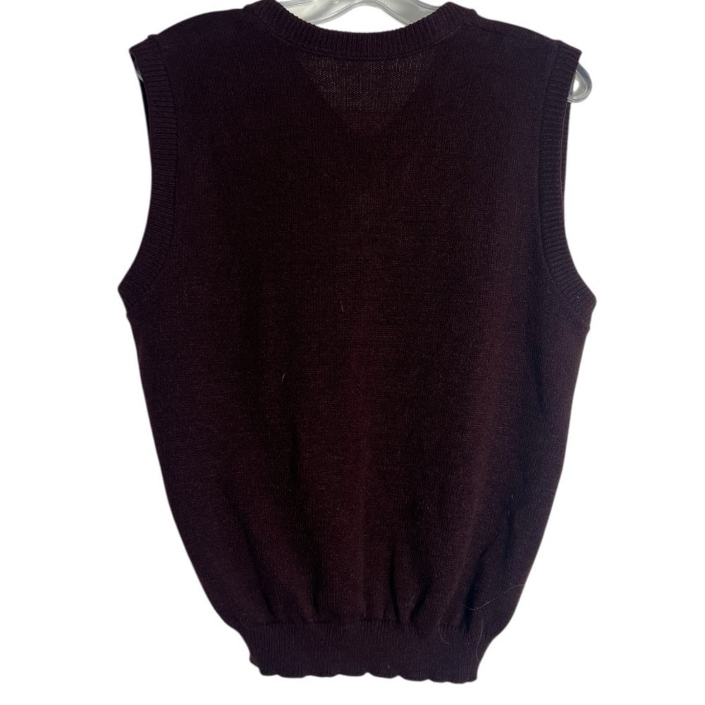 Men's Burgundy Sweater Vest