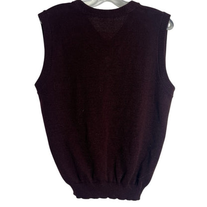 Men's Burgundy Sweater Vest