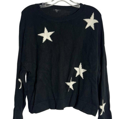 Rails Black Sweater with White Stars