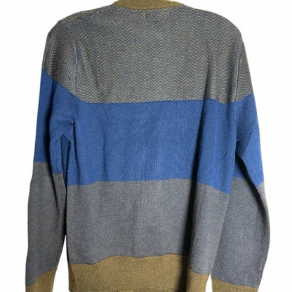 Banana Republic Men's Multicolor Zip-Up Sweater - Medium