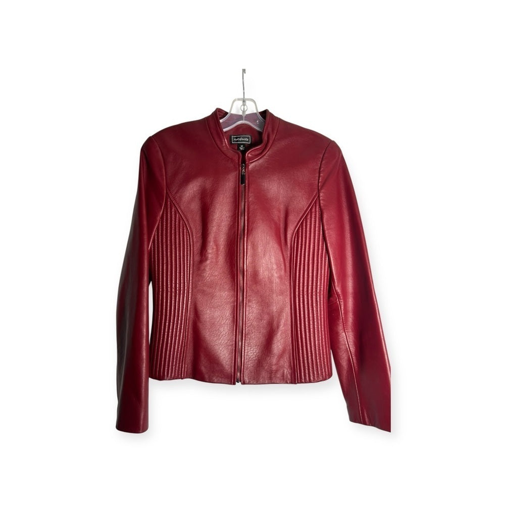 Artifacts - Cherry Leather Jacket - Chic - Elevated - Date Night - Size XS