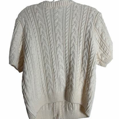 Elegant Cream Knit Cardigan for Women