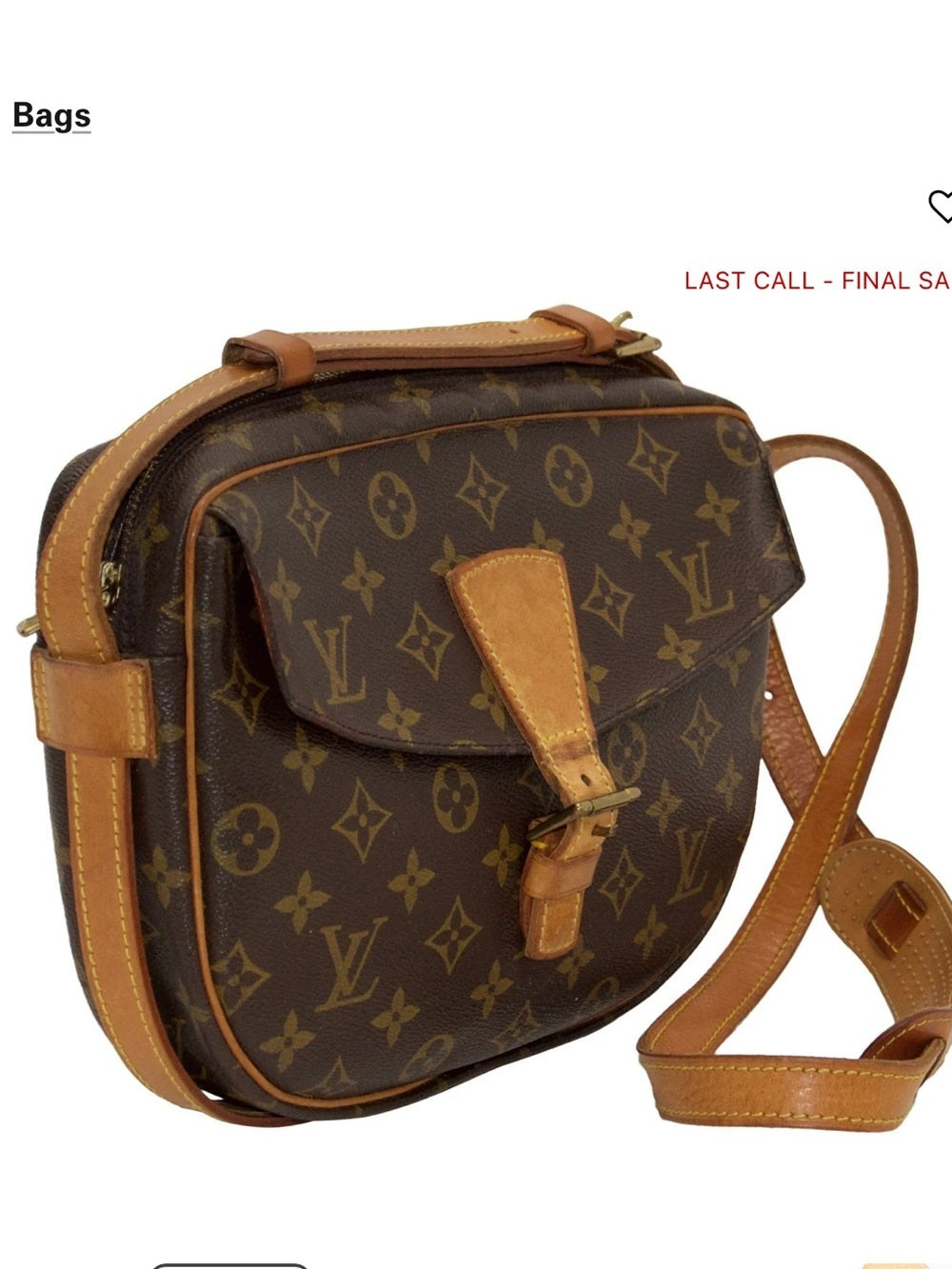 Louis Vuitton Monogram Canvas Messenger Bag in Brown and Tan