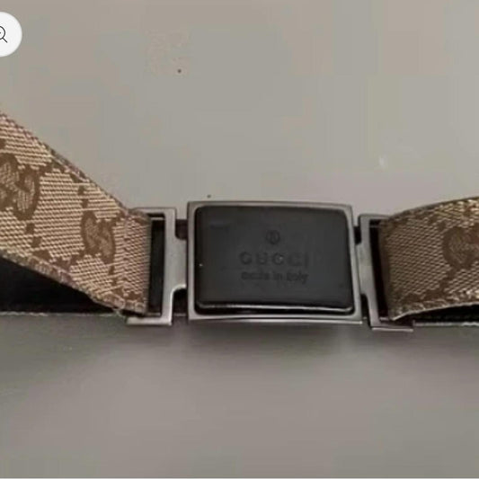 Gucci Beige and Brown Belt - 42 inches