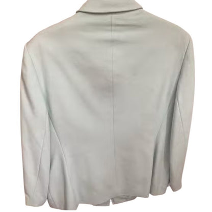 Basler Women's Light Green Blazer - Elevated Office Wear A size 46 (14-16)