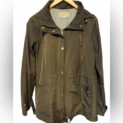 Michael Kors Women’s Green Utility Jacket - Casual - Streetwear - Size XL