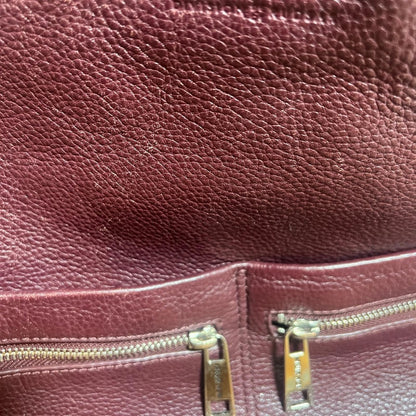 RUDSAK Burgundy Leather Messenger Bag - Atelier Noir