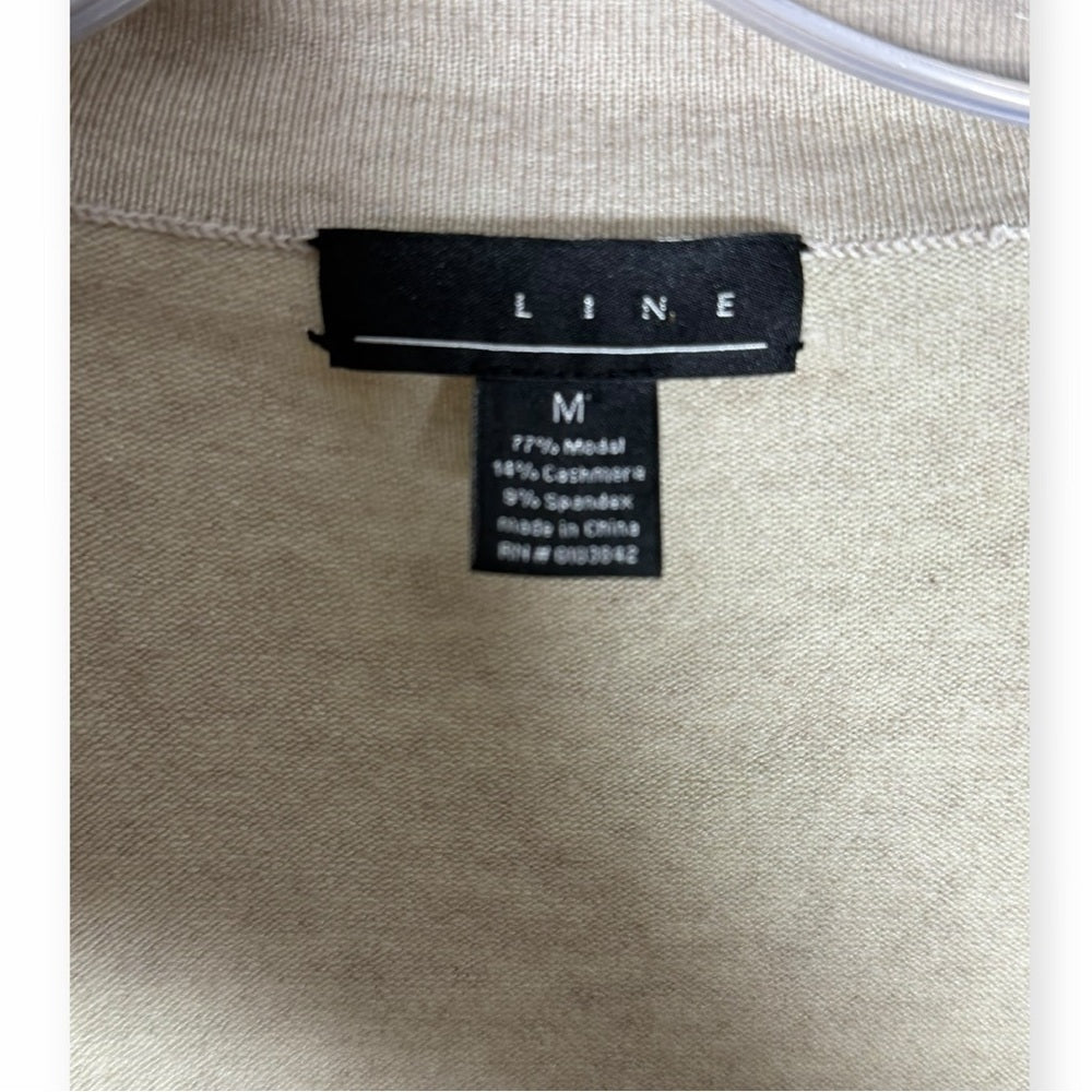 Line  - Designer Chic Light Gray Women's Cardigan - Size M