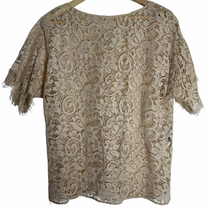 Dolce & Gabbana Beige Lace Top