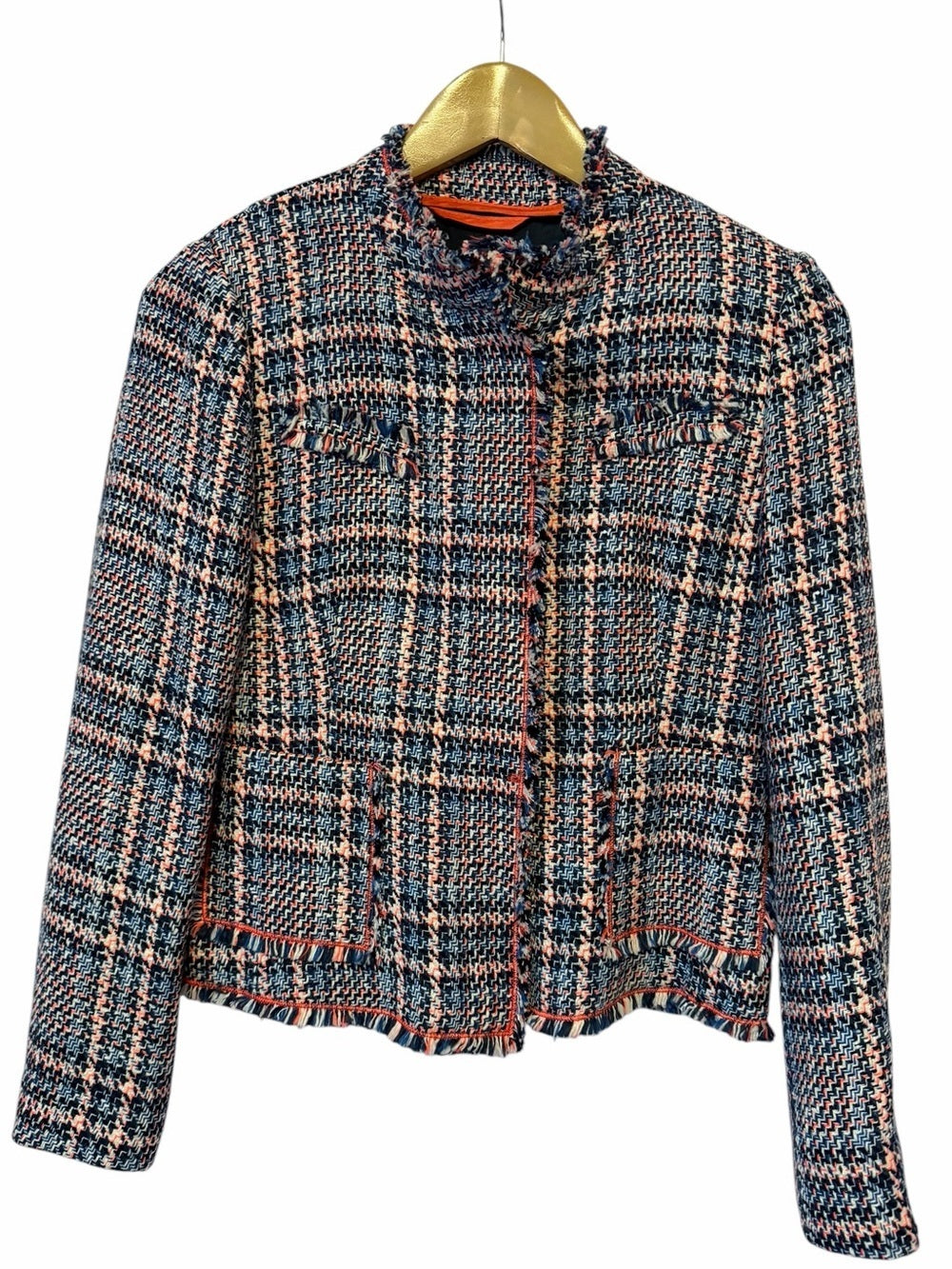Gerry Weber Pink and Navy Tweed Jacket