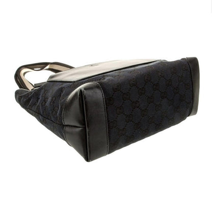 Gucci Black Textured Tote with Contrasting Straps - Authenticity Certificate