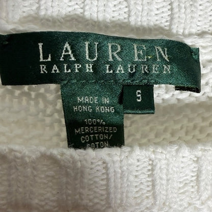 Ralph Lauren Cream Women's Crew Neck Sweater - Size Small