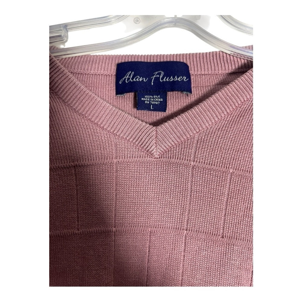 Alan Flusser V-Neck Mauve Sweater Vest