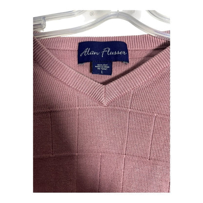 Alan Flusser V-Neck Mauve Sweater Vest